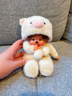 Monchhichi piggy plushie